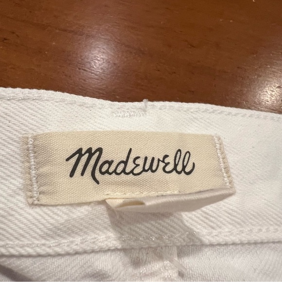NEW Madewell Baggy Flare Jeans in Tile White: Front Slit Edition Size 28 - Picture 9 of 16